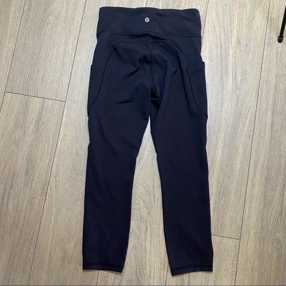 LULULEMON black Invigorate High-Rise Crop 23” 6 - Picture 1 of 9